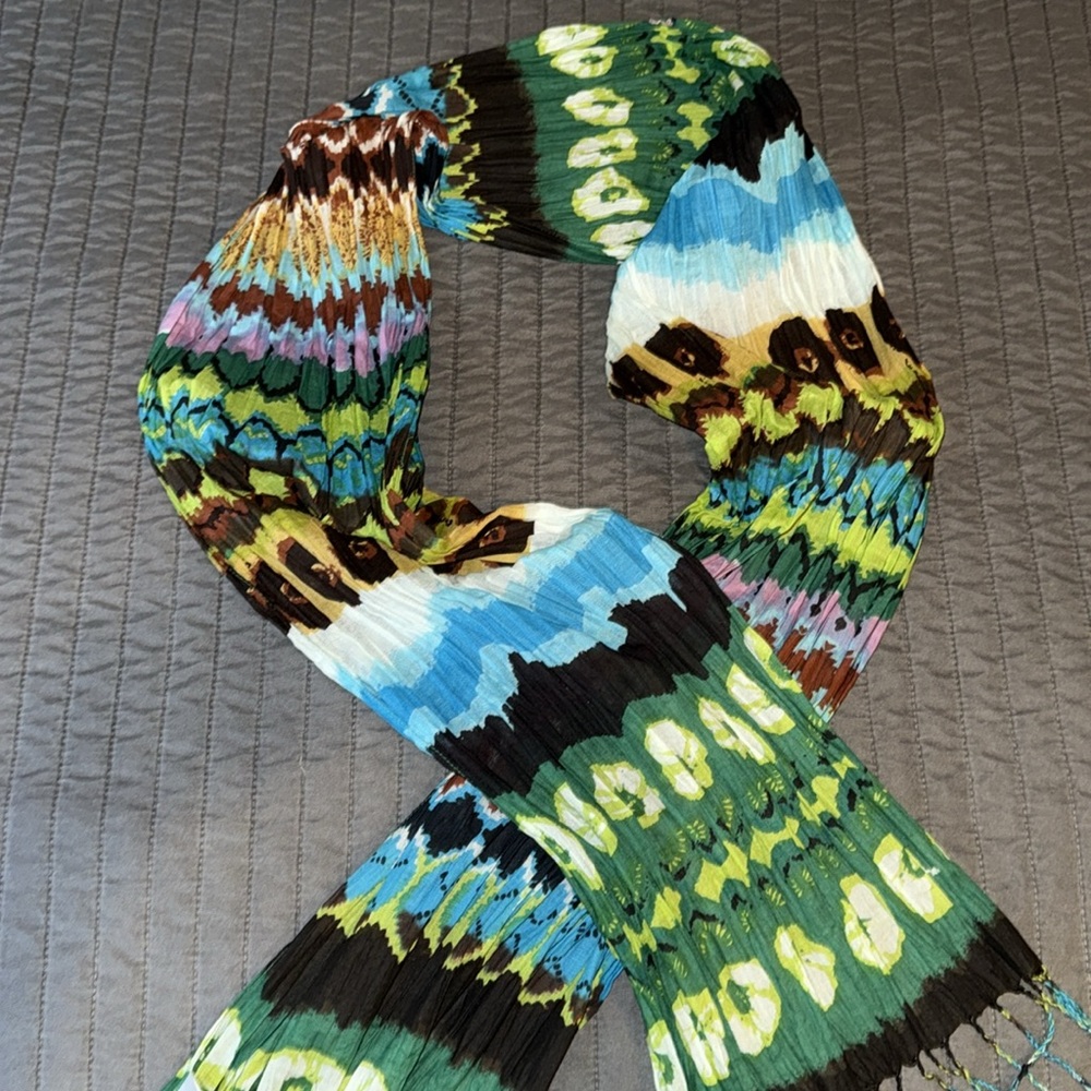 Statement Colorful Patterned Women's Scarf - image 4